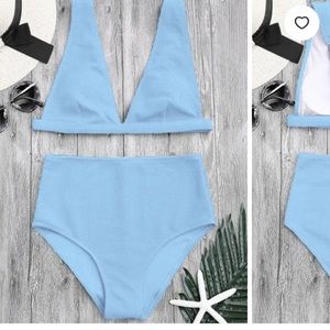 BRAND NEW 🔥 with tags Zaful high wasted bikini 🦋